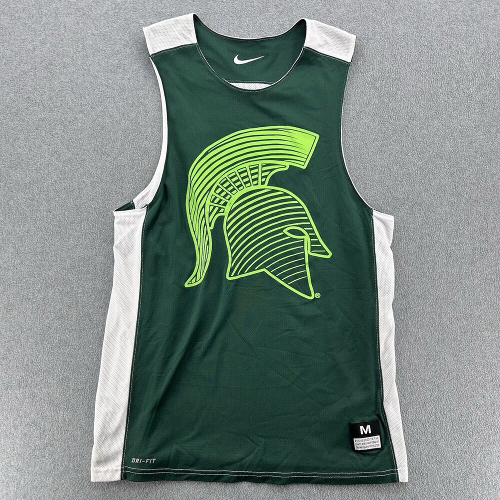 Nike Reversible Michigan State Spartans Basketball Practice Jersey Size Medium
